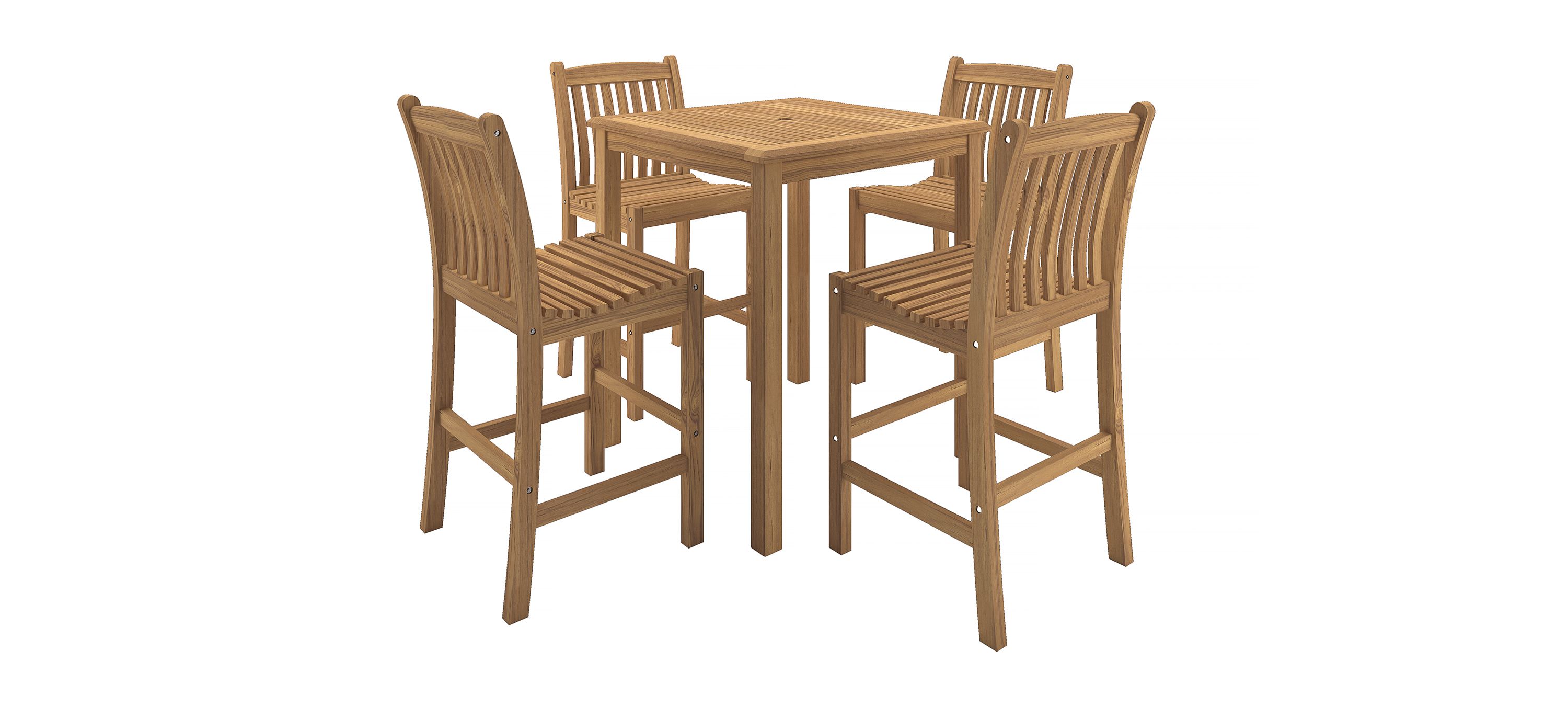 Byrd 4-pc Outdoor Bar Table Set
