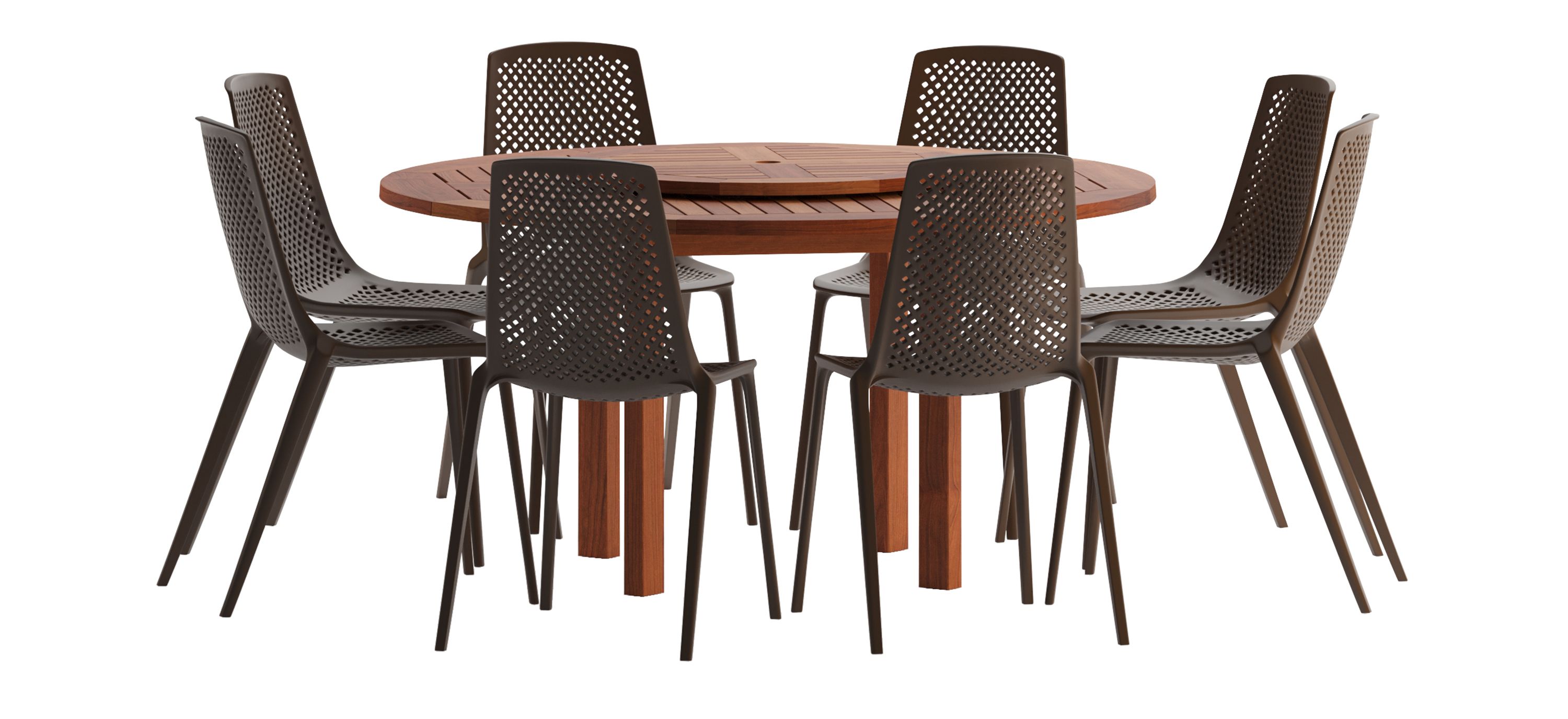 Amazonia 9-pc. Outdoor Round Patio Dining Set
