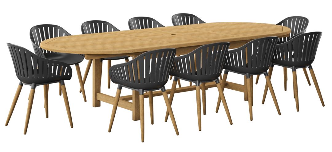 Amazonia 11-pc. Outdoor Oval Patio Dining Set