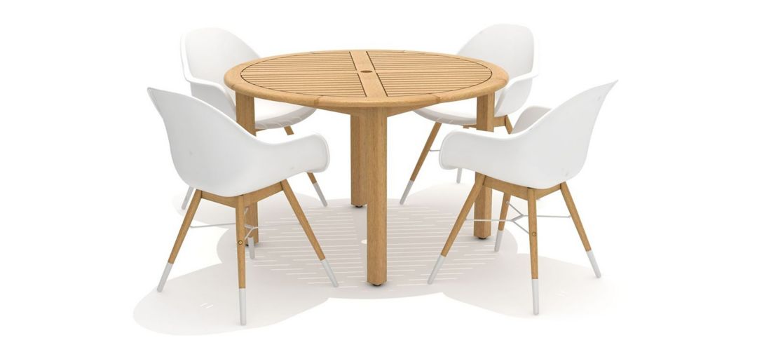 243295050 Lifestyle Garden 5-Pc. Outdoor Round Dining Set sku 243295050