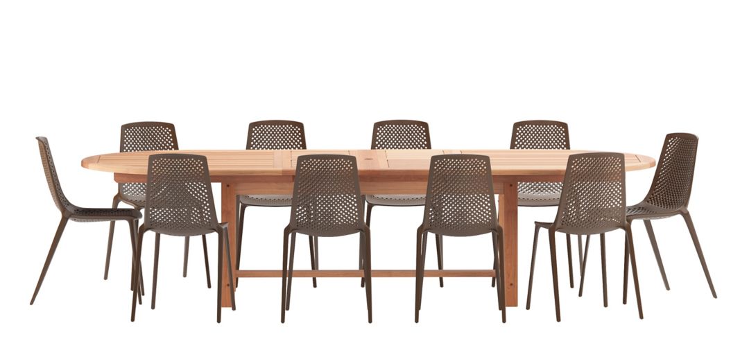 Amazonia 11-pc. Outdoor Oval Patio Dining Set