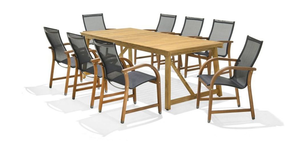 244557015 Lifestyle Garden Outdoor 9-pc. Rectangular Dining  sku 244557015