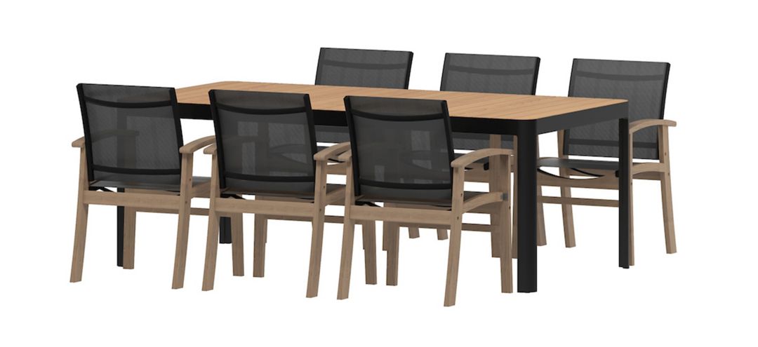 246290970 Urban Zen 7-Piece Patio Dining Set sku 246290970