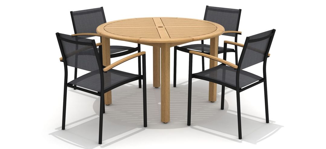 249557018 Lifestyle Garden Outdoor 5-pc. Round Dining Set sku 249557018