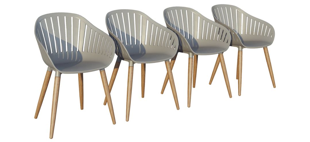 294123850 Amazonia Outdoor 4-pc. Eucalyptus Chairs sku 294123850