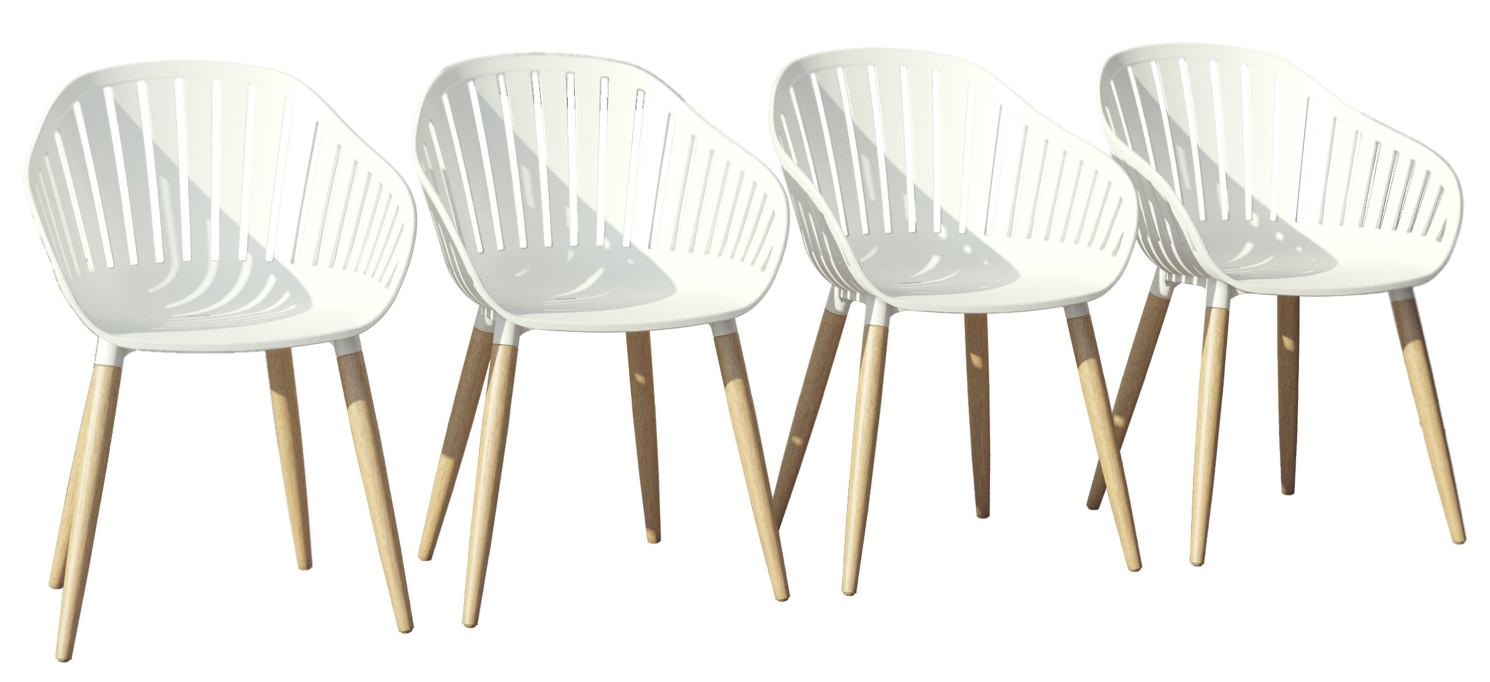 Amazonia Outdoor 4-pc. Teak Chairs
