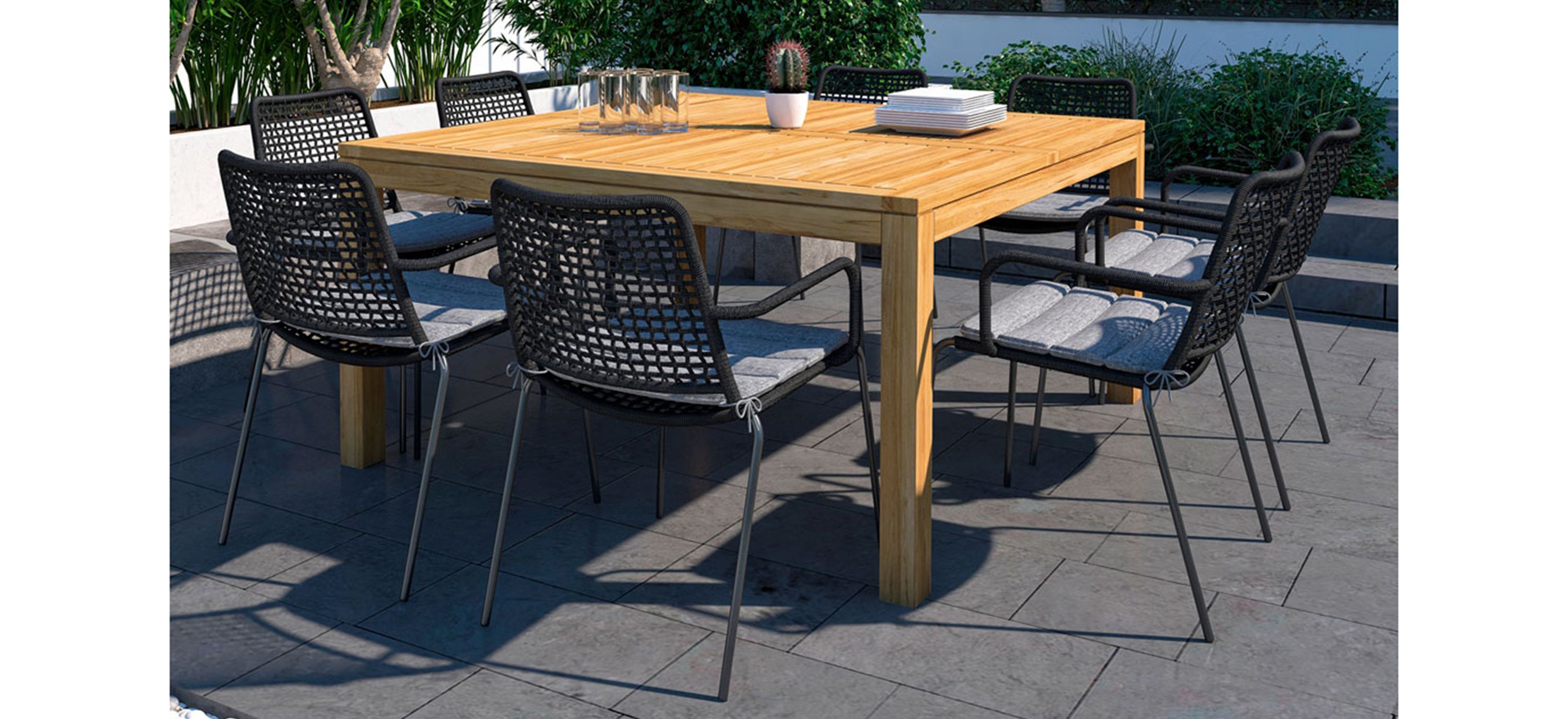 Amazonia Outdoor 9-pc. Square Patio Dining Table Set