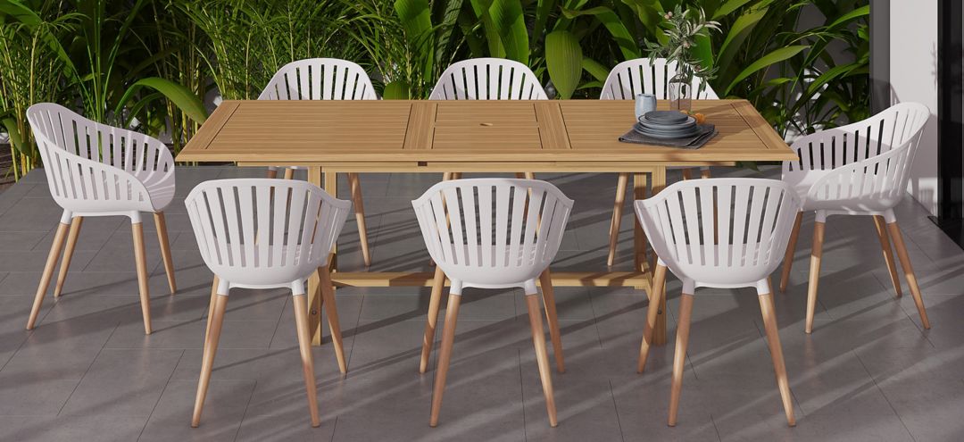 Amazonia Outdoor 9-pc. Rectangular Patio Dining Table Set