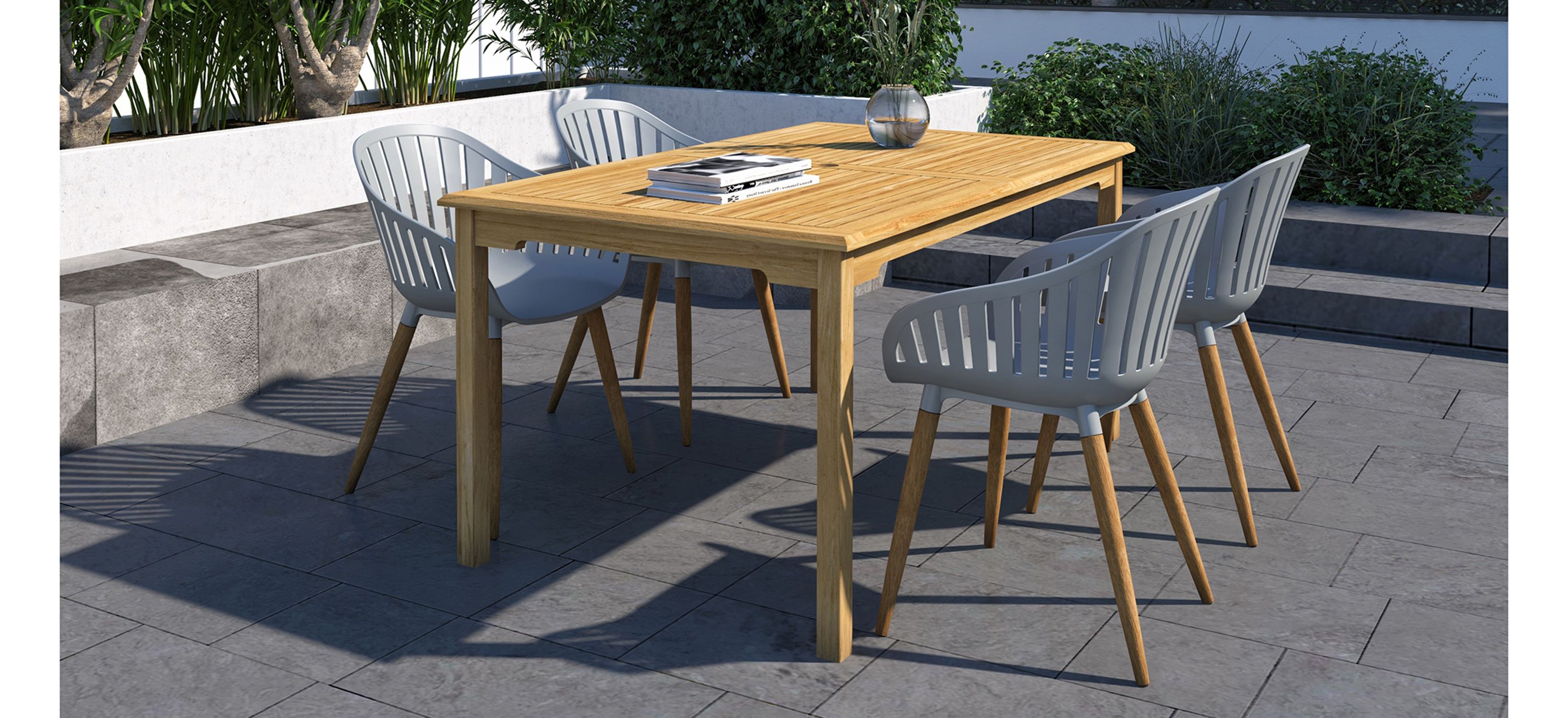 Amazonia Outdoor 5-pc. Rectangular Patio Dining Table Set