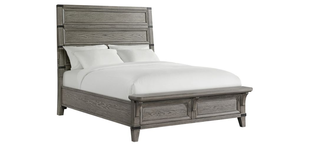 Forge Queen Panel Bed w/ Footboard Bench