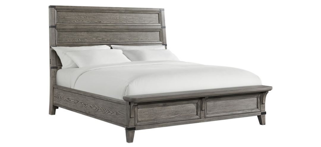 Forge King Panel Bed w/ Footboard Bench