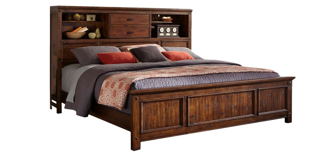 Wolf Creek Queen Bookcase Bed