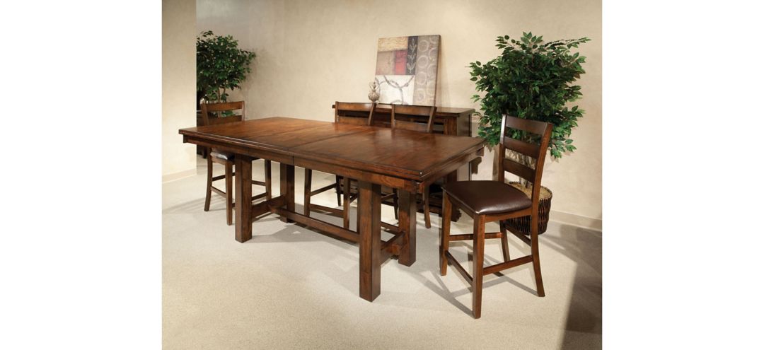 705244930 Kona 6-pc. Trestle Counter Set with Bench sku 705244930