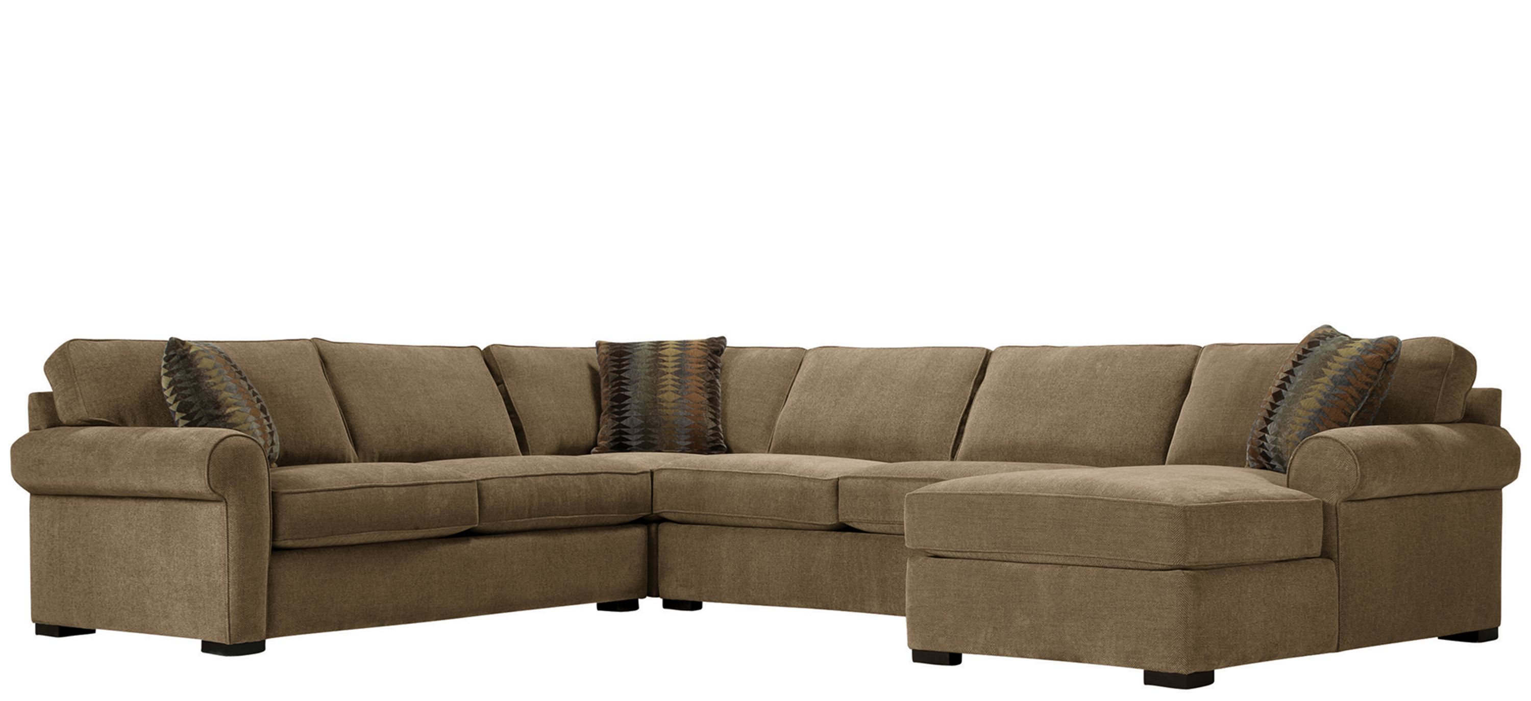 Kipling 4-pc. Right-Hand-Facing Chenille Sectional Sofa