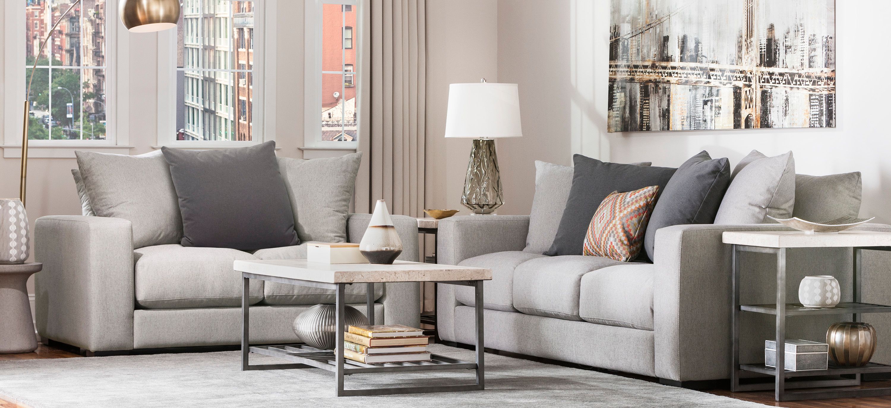 Linus 2-pc. Sofa and Loveseat Set