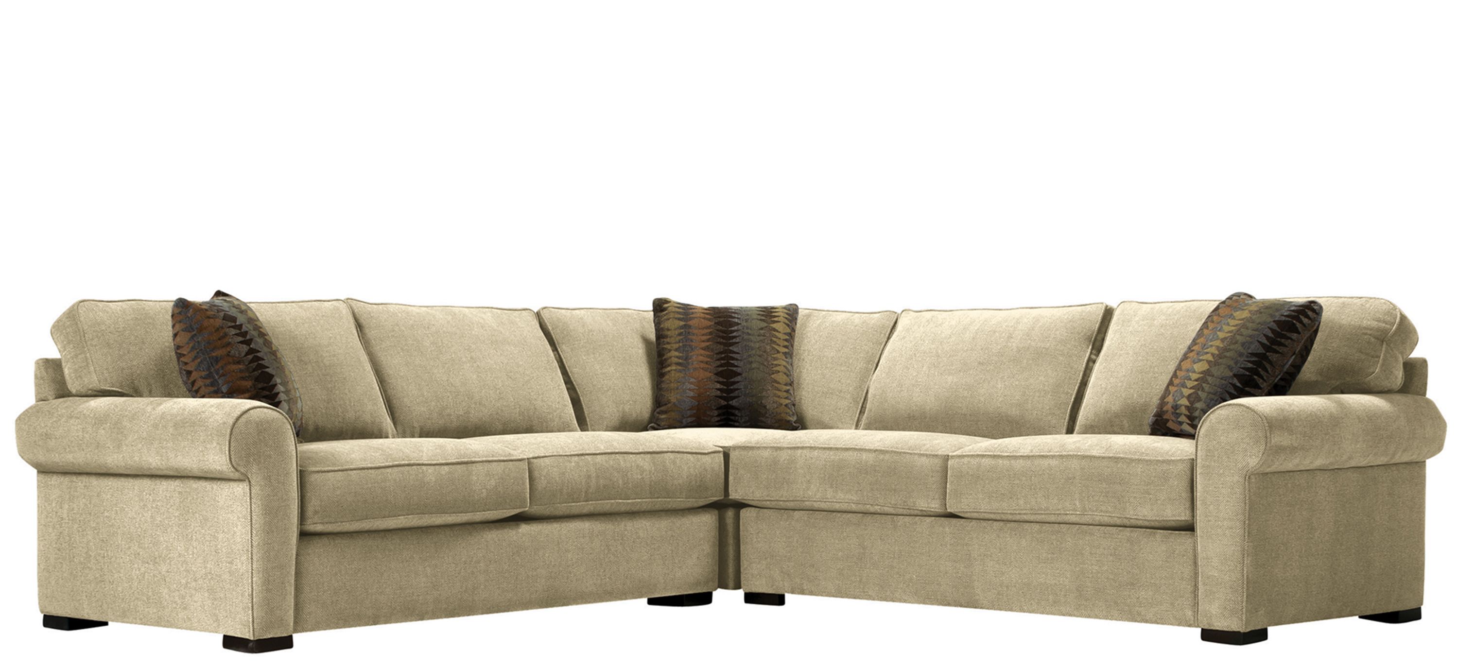 Kipling 3-pc. Symmetrical Chenille Sectional Sofa