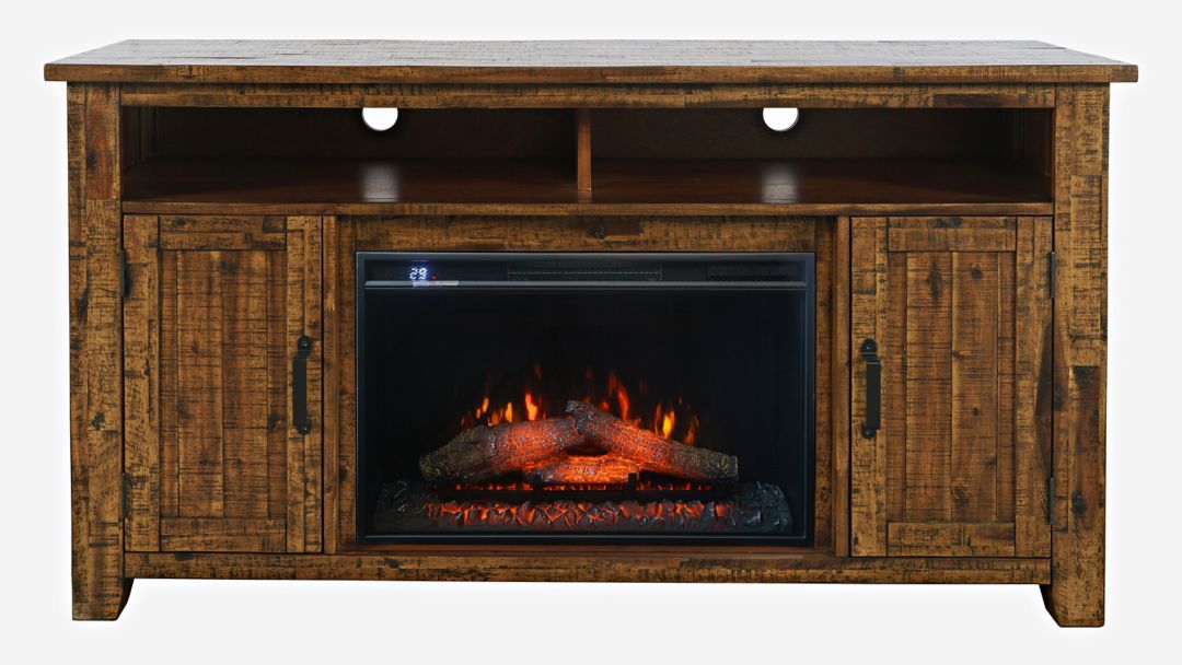 Cannon Valley TV Stand w/ Electric Fireplace