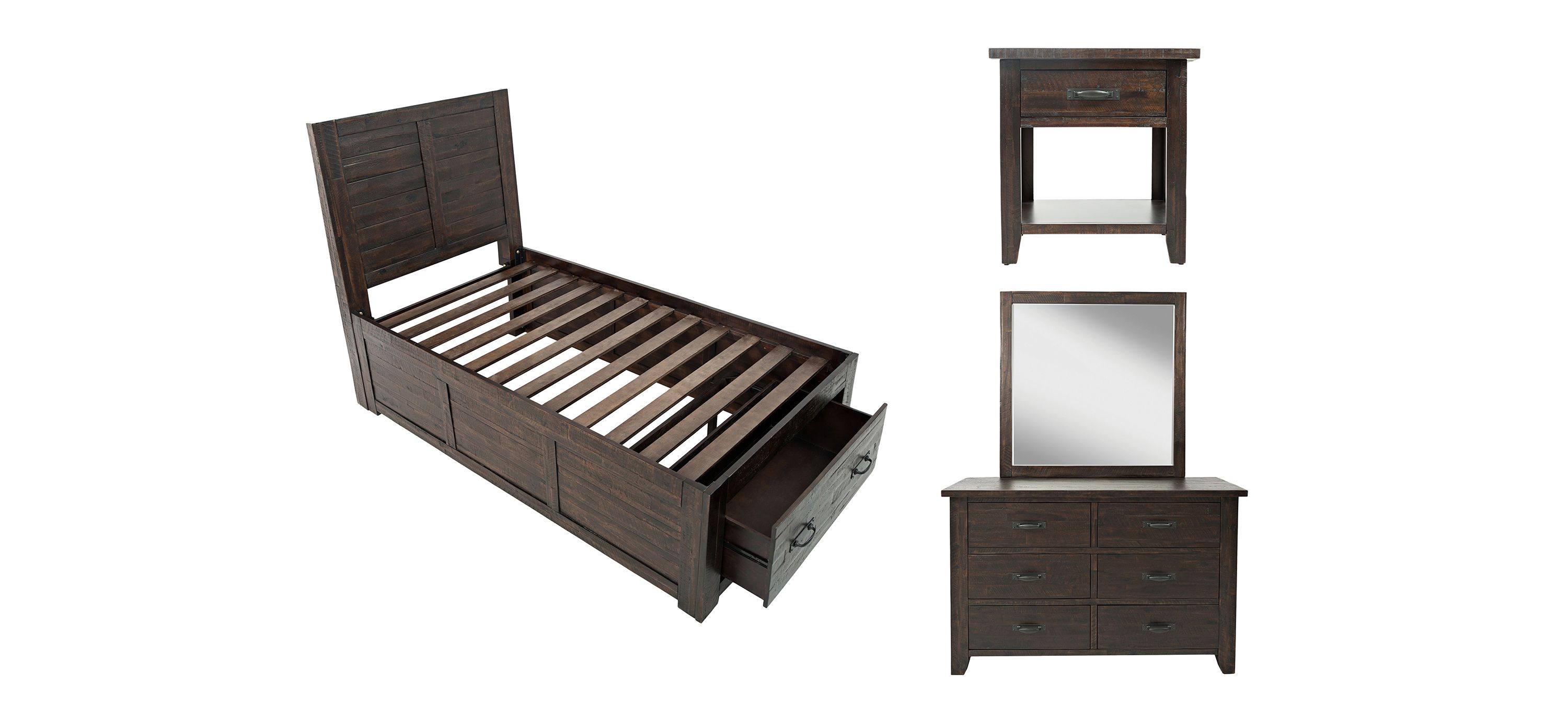 Jackson Lodge 4-pc. Storage Bedroom Set
