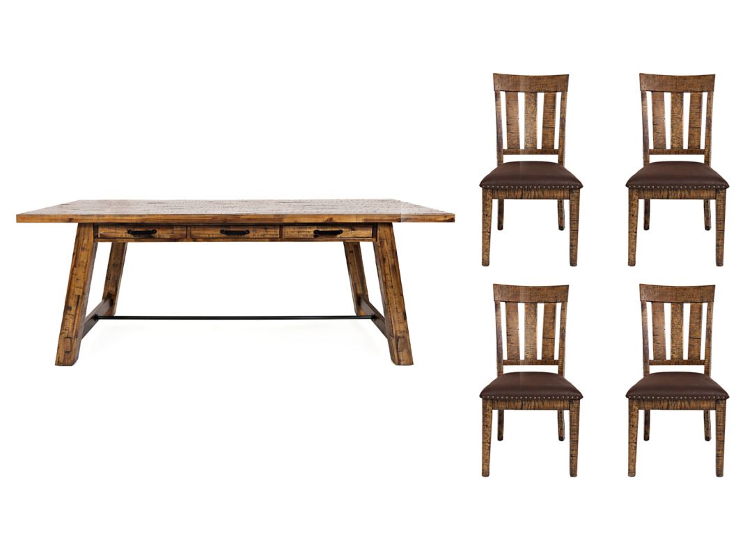 Cannon Valley 5-pc. Trestle Dining Set