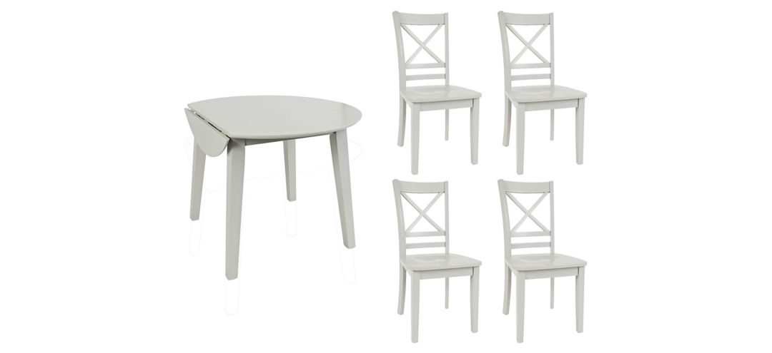 798332525 Simplicity 5-pc. X-Back Dining Set sku 798332525