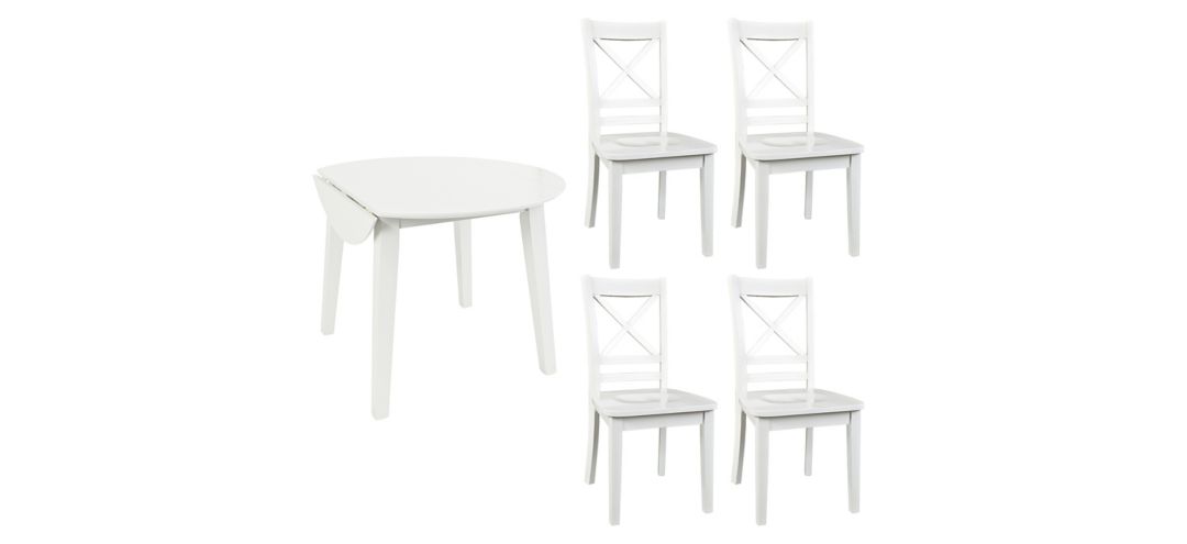 798336523 Simplicity 5-pc. X-Back Dining Set sku 798336523