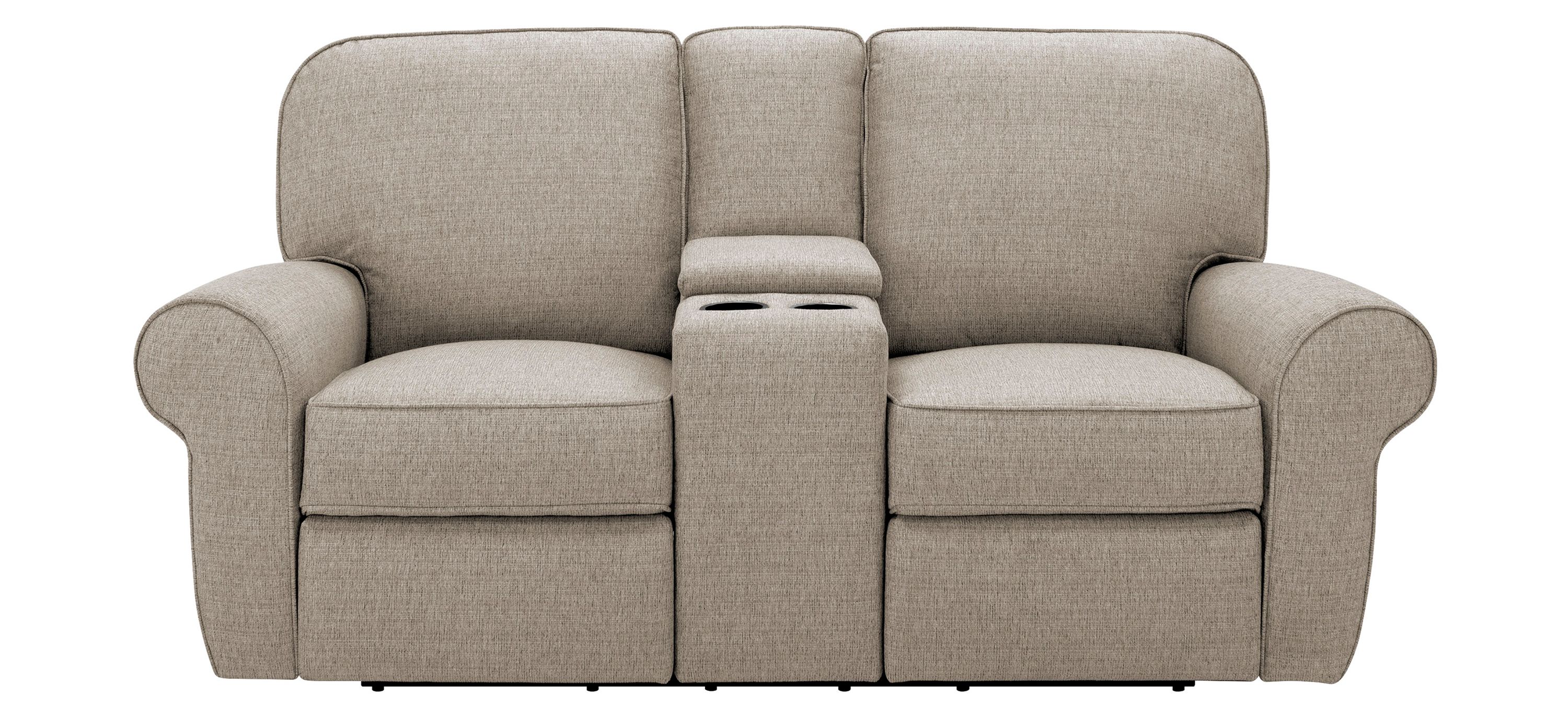 Stanton Chenille Reclining Console Loveseat