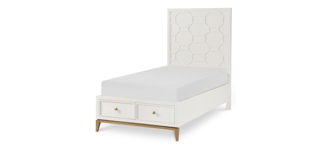 Chelsea by Rachael Ray Panel Bed w/Storage Footboard