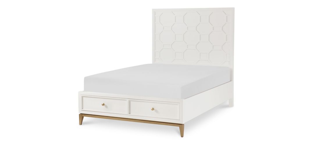 Chelsea by Rachael Ray Panel Bed w/Storage Footboard