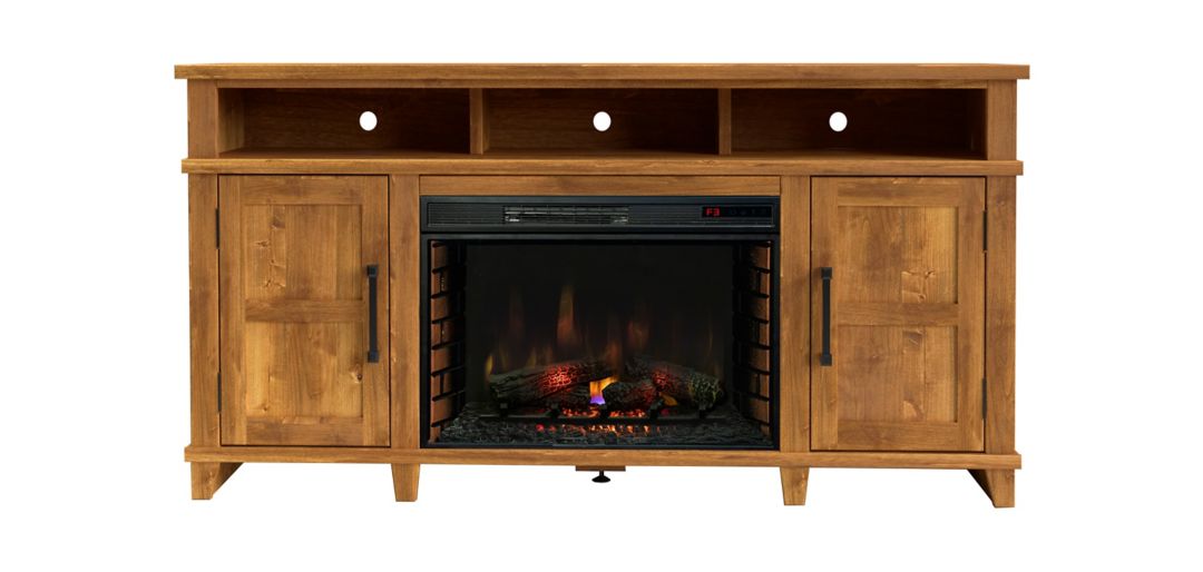 Deer Valley Fruitwood 65 Fireplace Console