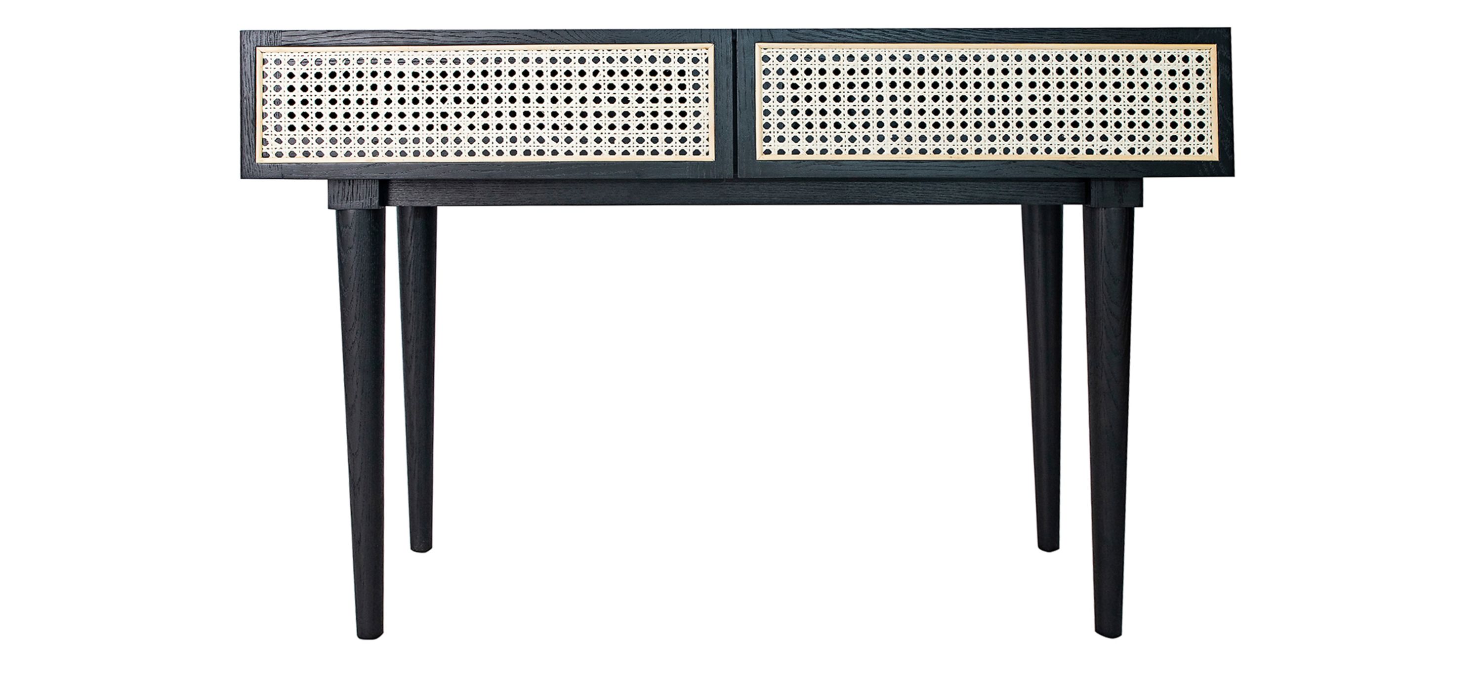 Cane Rectangular Console Table