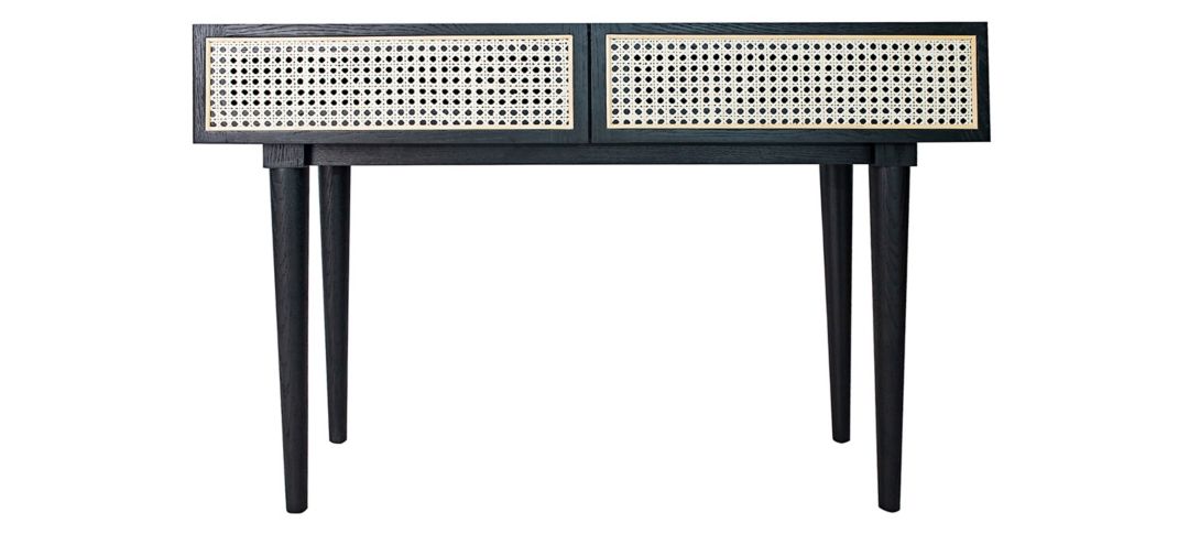 Cane Rectangular Console Table