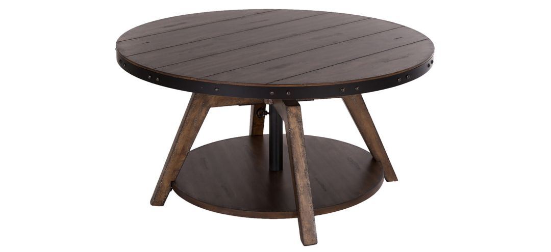 301241600 Aspen Skies Round Motion Cocktail Table sku 301241600