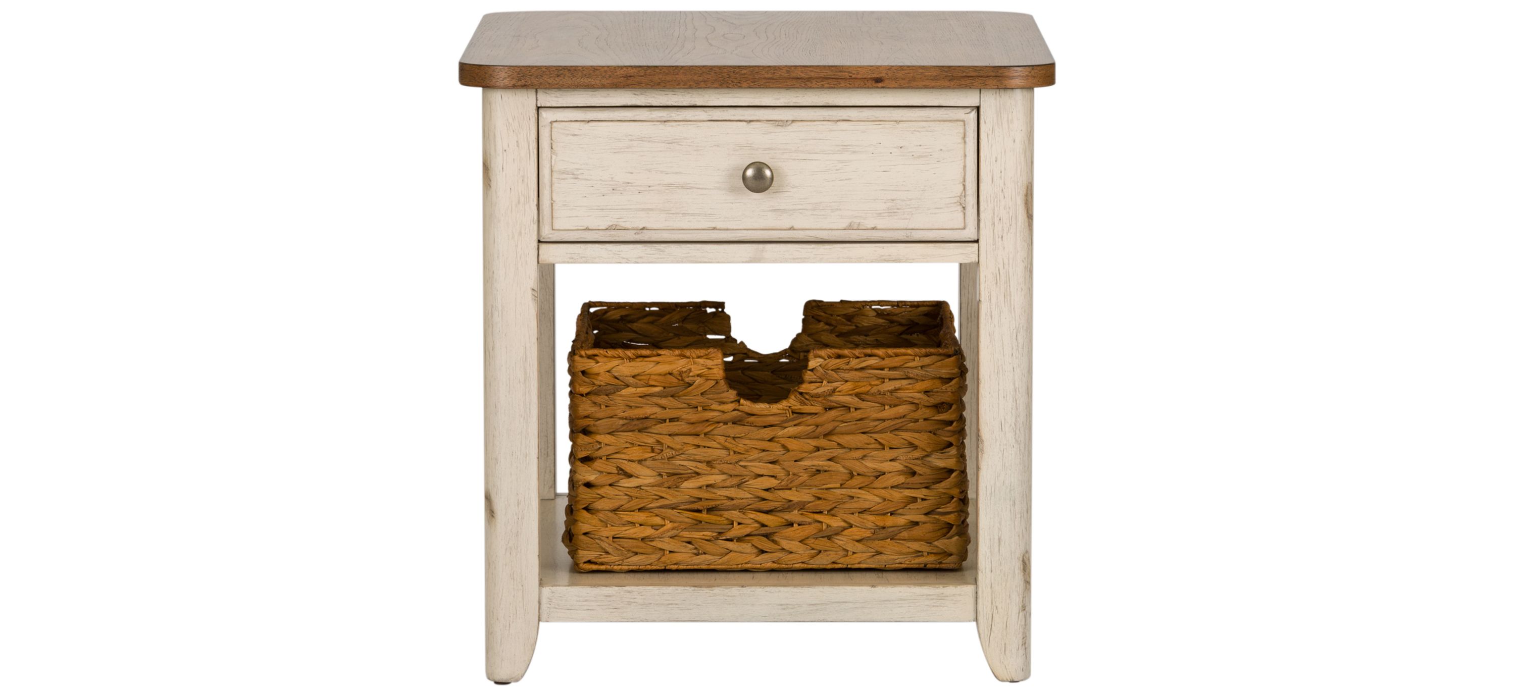 Farmhouse Reimagined Rectangular End Table