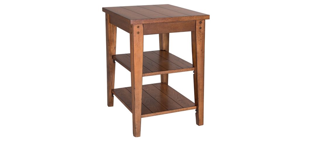 Lake House Rectangular Tiered Side Table