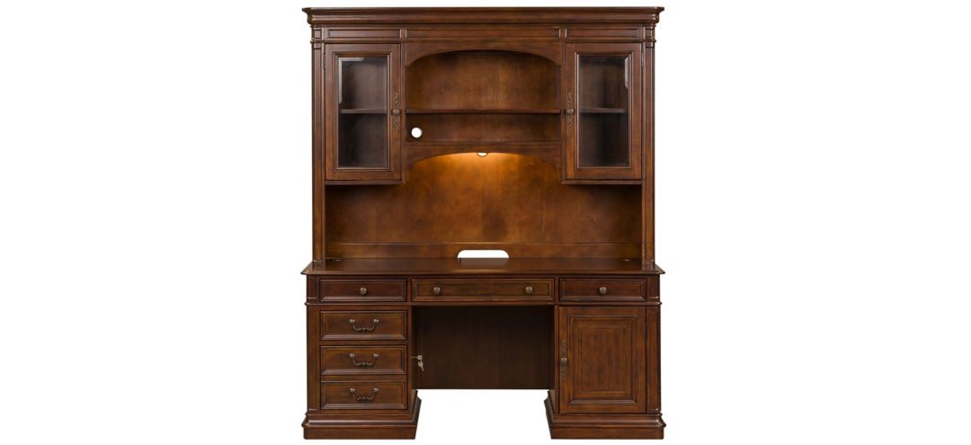 397273000 Brayton Manor 2-pc. Credenza and Hutch w/ Lighting sku 397273000