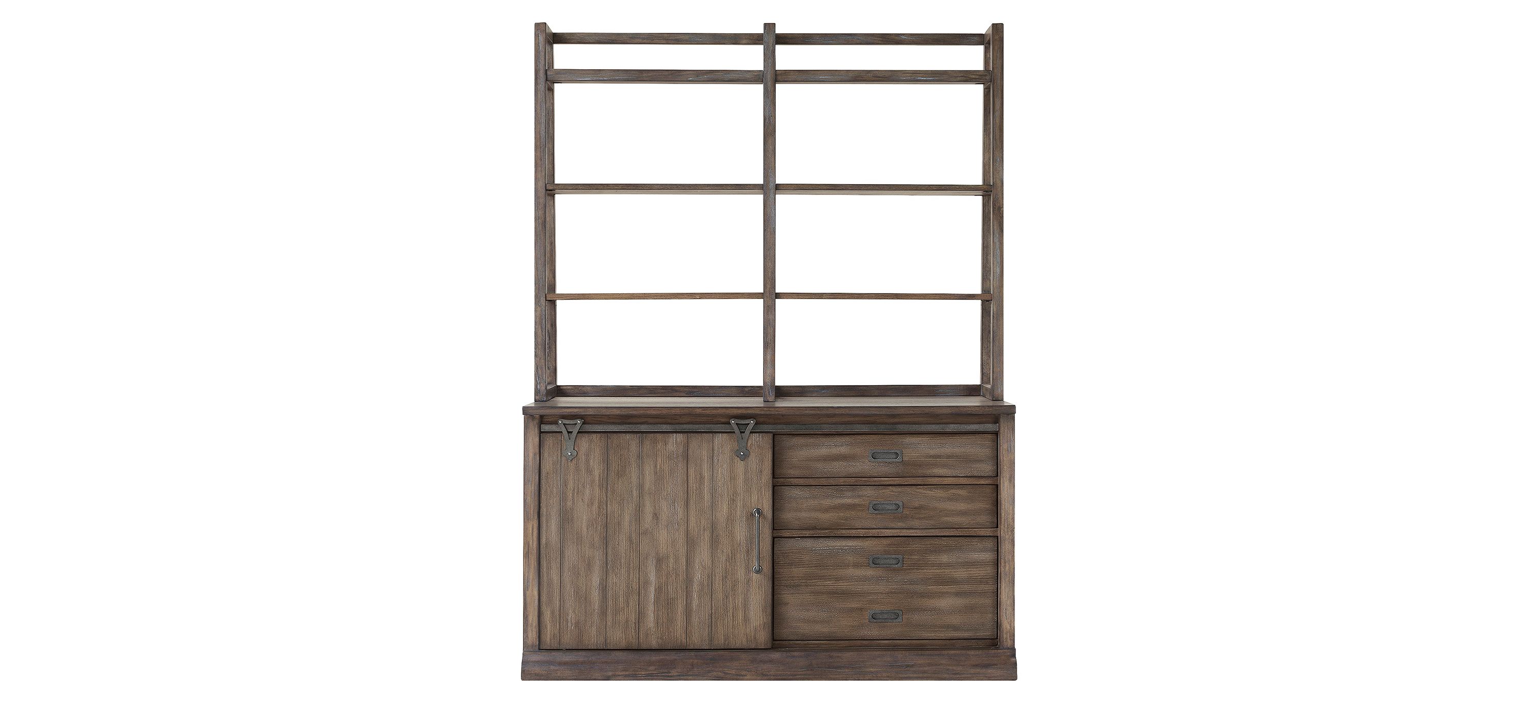 Wyatt Computer Credenza and Hutch