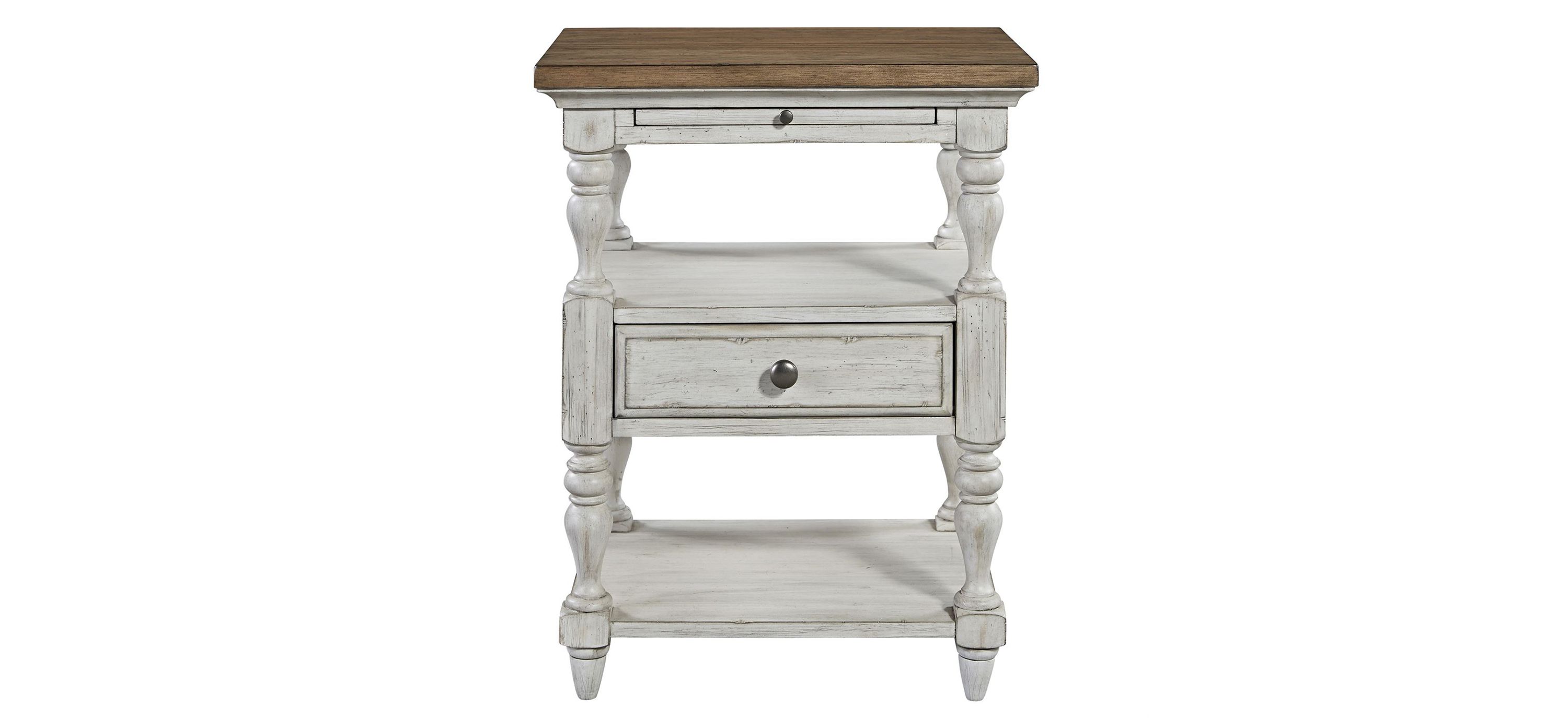 Farmhouse Reimagined Open Nightstand