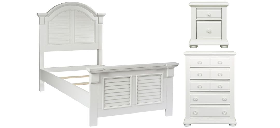 571144801 Summer House 3 Pc. Bedroom Set with 5 Drawer Chest sku 571144801