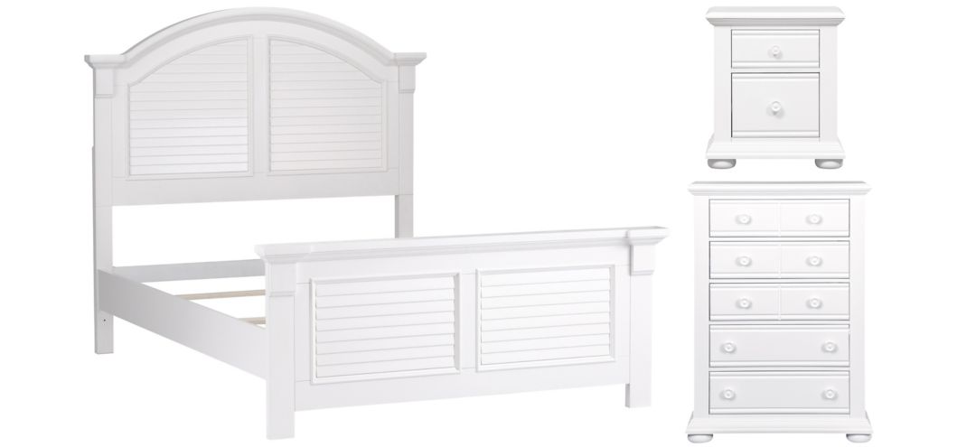 572144811 Summer House 3 Pc. Bedroom Set with 5 Drawer Chest sku 572144811