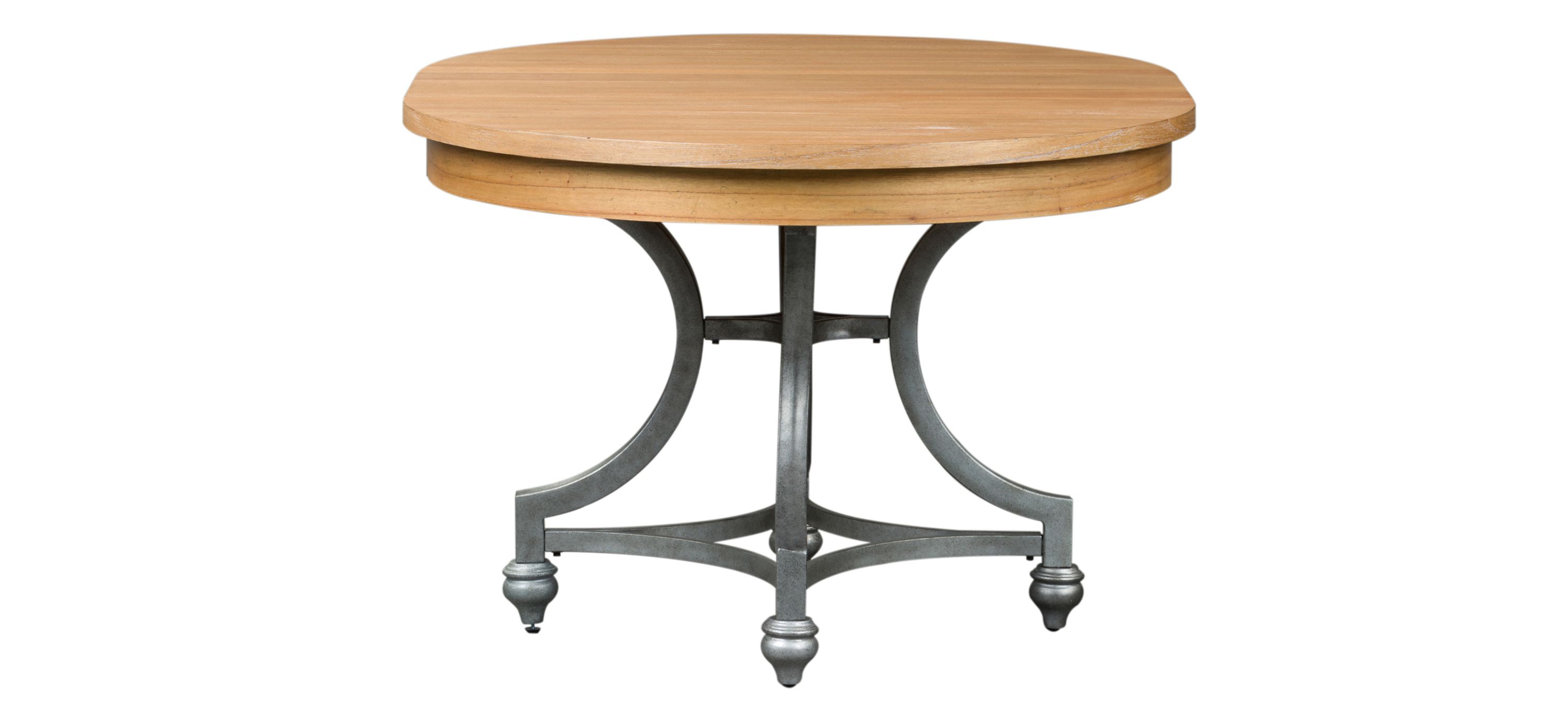 Leda Round Dining Table w/ Leaf