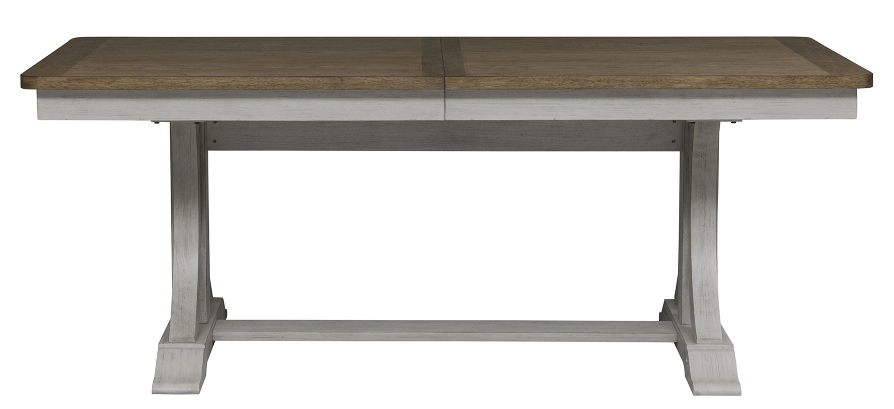 Farmhouse Reimagined Trestle Dining Table w/ Leaf