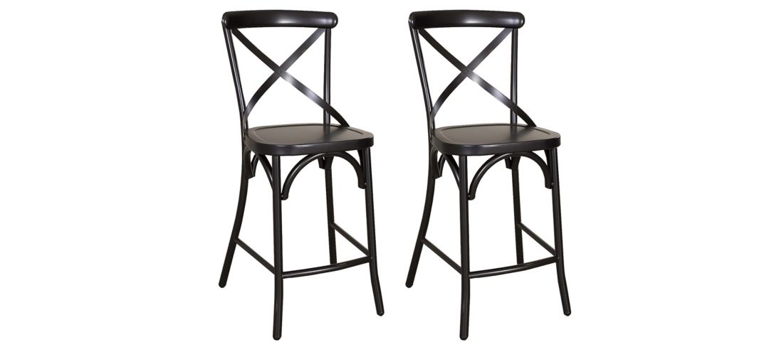 Vintage Series X Back Counter Stool-Set of 2