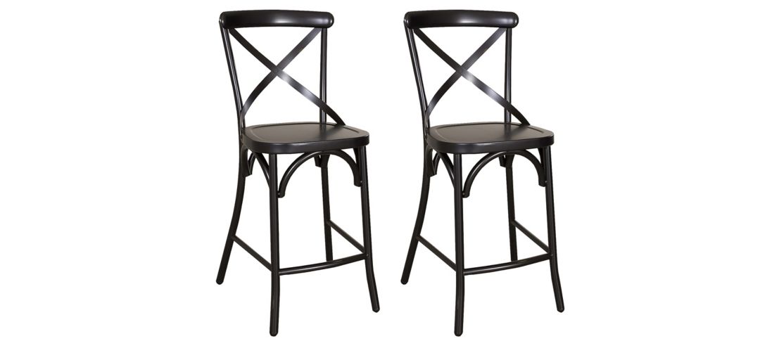 746293680 Vintage Series X Back Counter Stool-Set of 2 sku 746293680