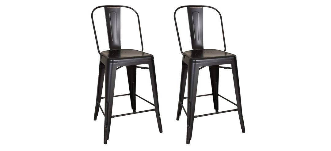 Vintage Series Bow Back Counter Stool-Set of 2