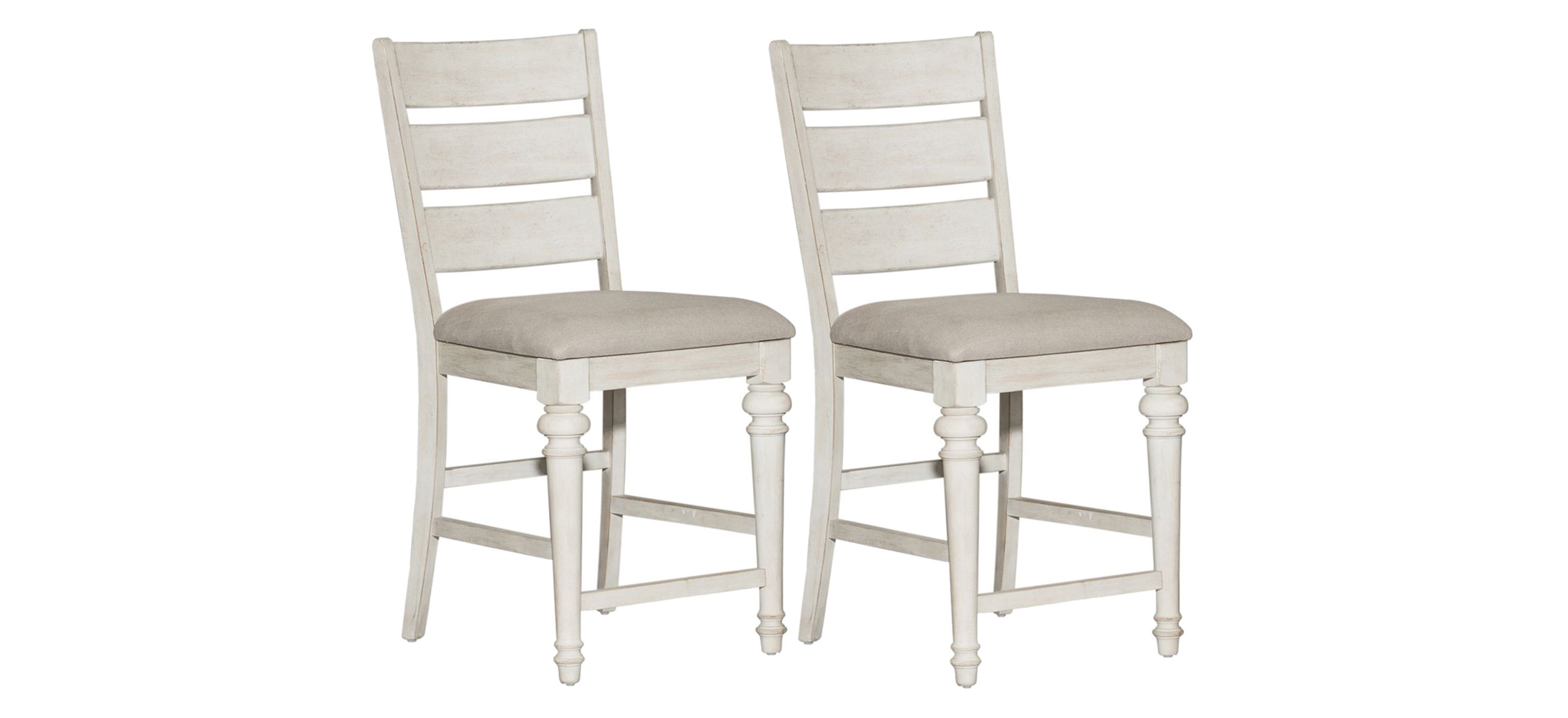 Gilchrist Ladder Back Counter Stool-Set of 2