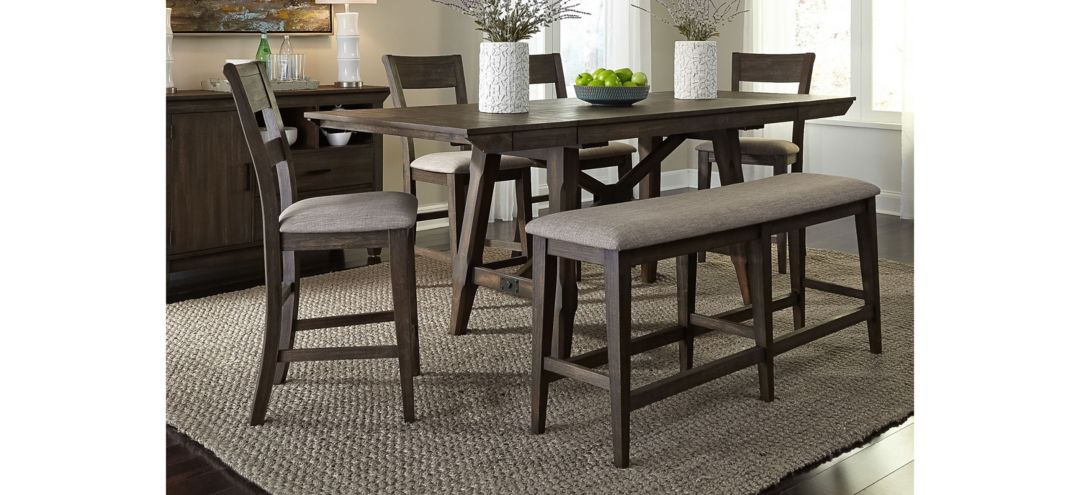 Double Bridge 6-pc. Counter Height Dining Set