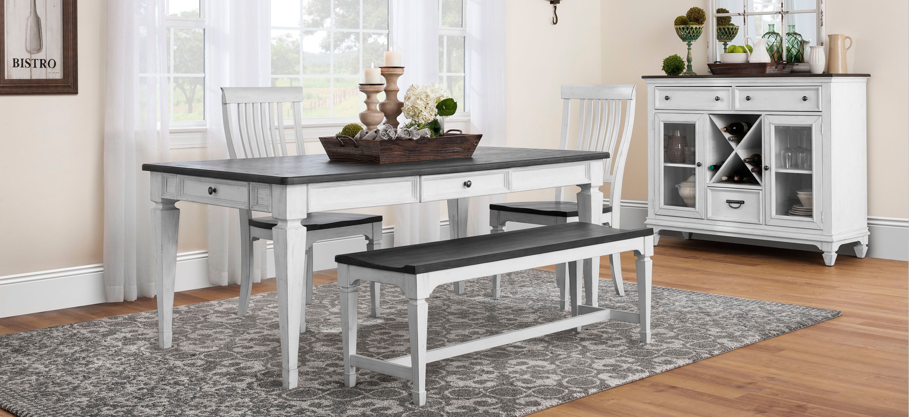 Shelby 4-pc. Dining Set w/Bench
