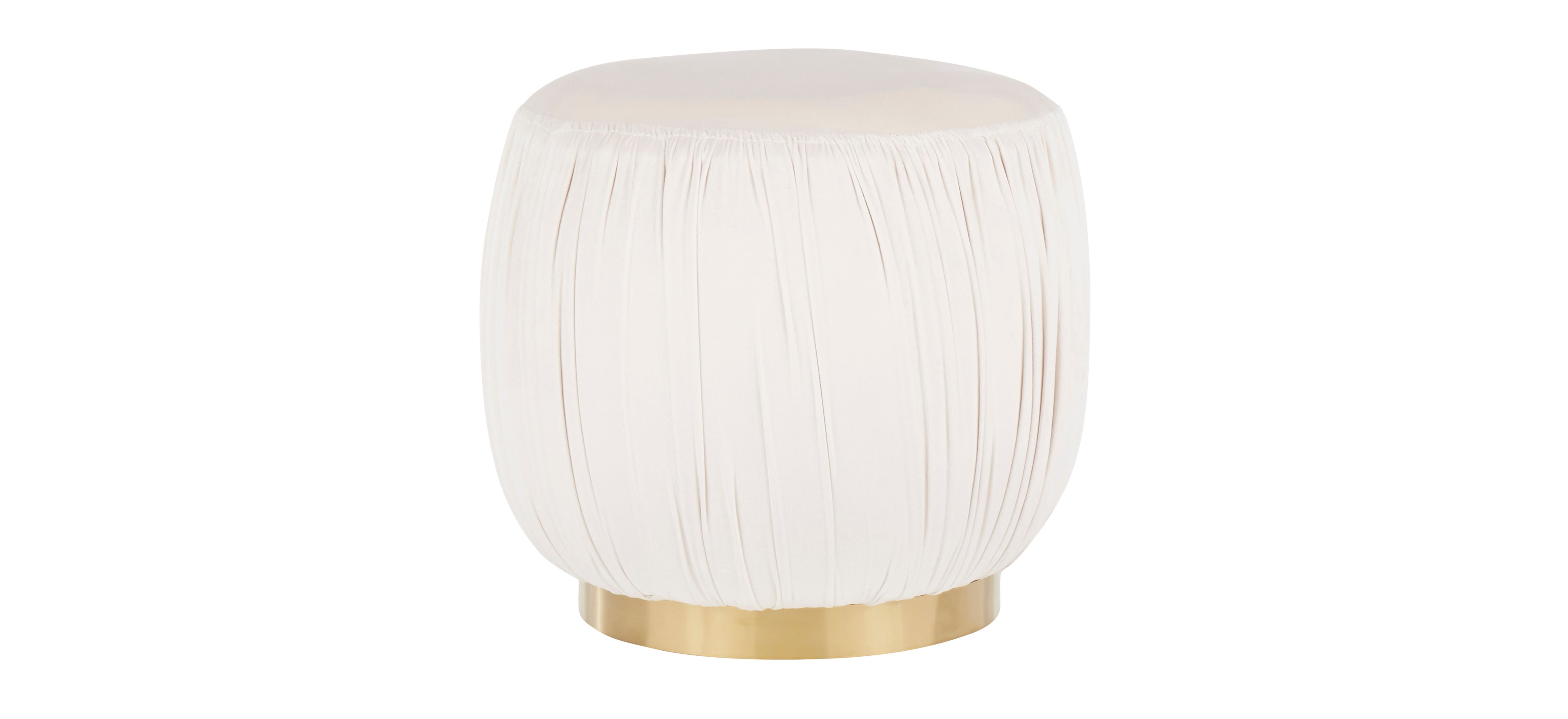 Ruched Ottoman