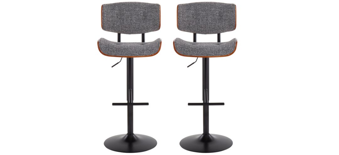 Lombardi Adjustable Barstool- Set of 2