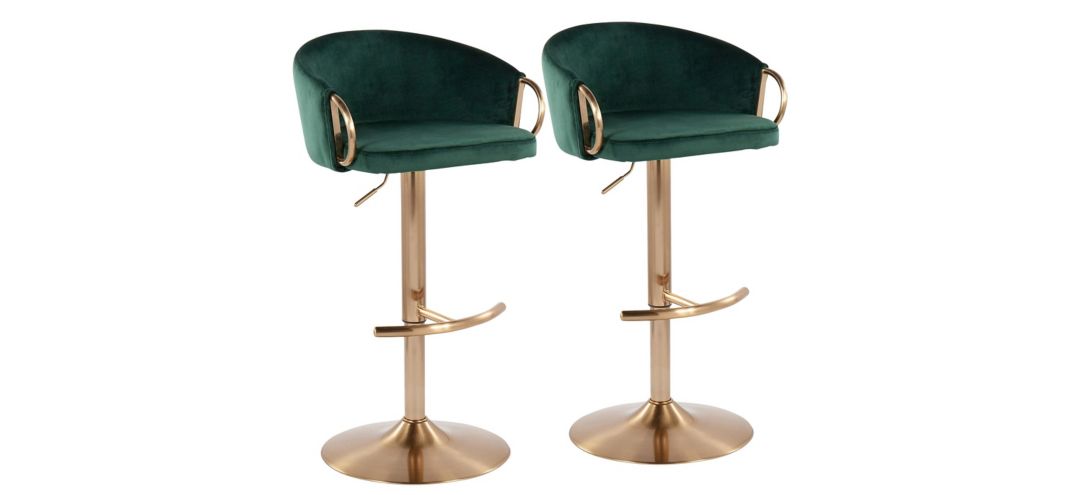 Claire Adjustable Barstool - Set of 2